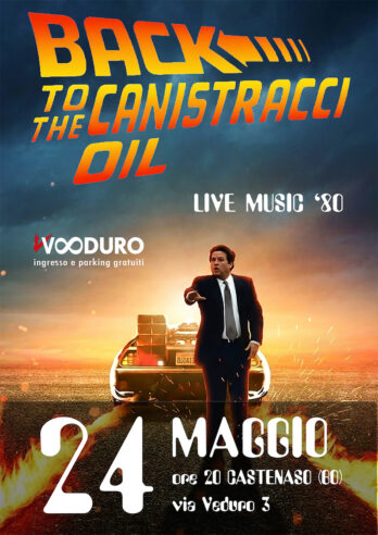 Locandina dell'evento Canistracci Oil Live 80 Vooduro di domenica 24 maggio 2026.